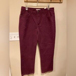 Lee burgundy jeans. Size 12P